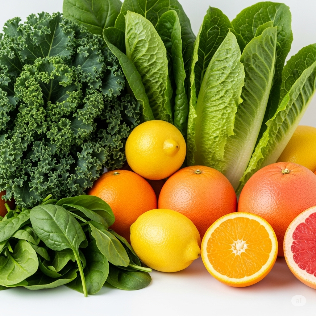 Leafy greens & citrus