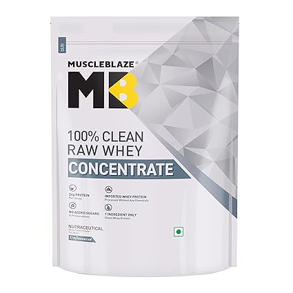 MuscleBlaze 100% Clean Raw Whey Protein