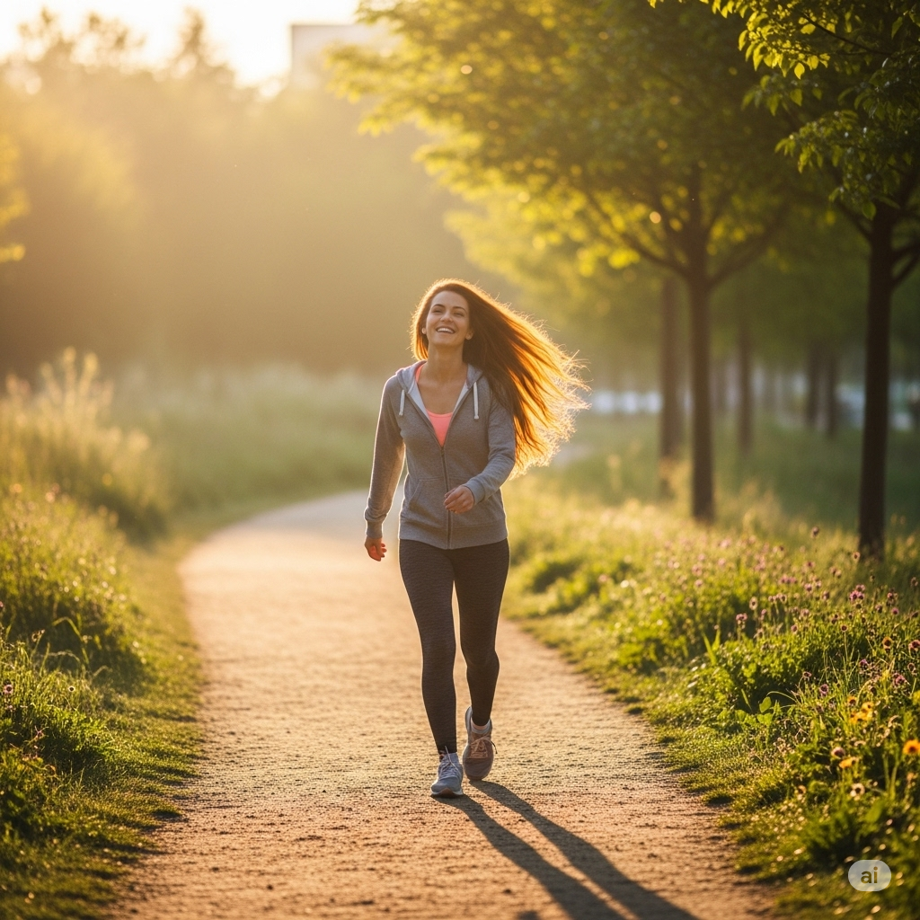 person walking outdoors