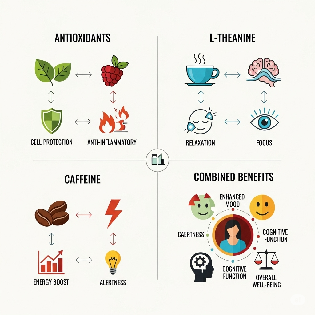 An infographic-style image showing antioxidants