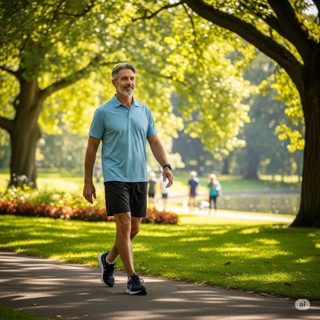 Healthy lifestyle for heart health in men