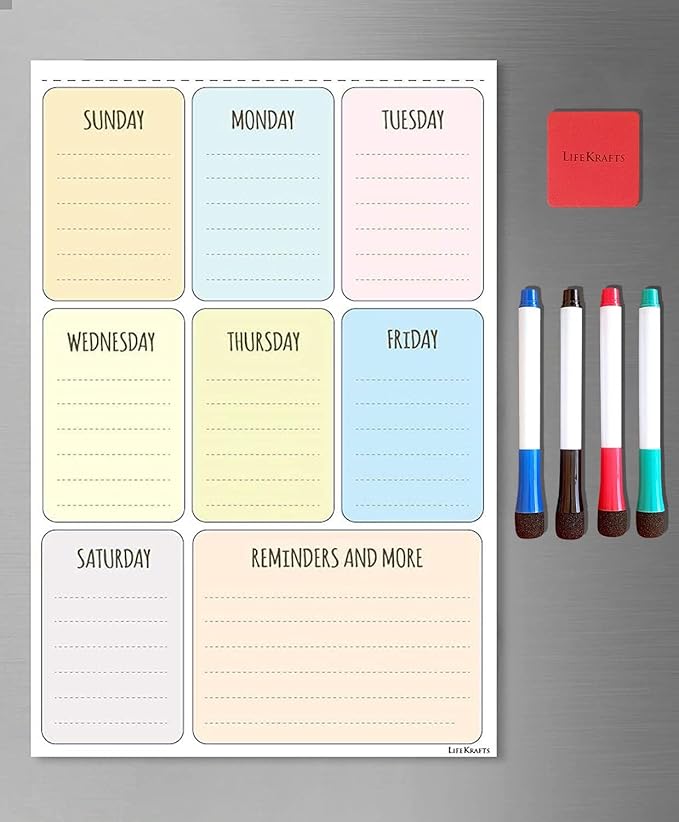 Lifekrafts Magnetic Weekly Planner