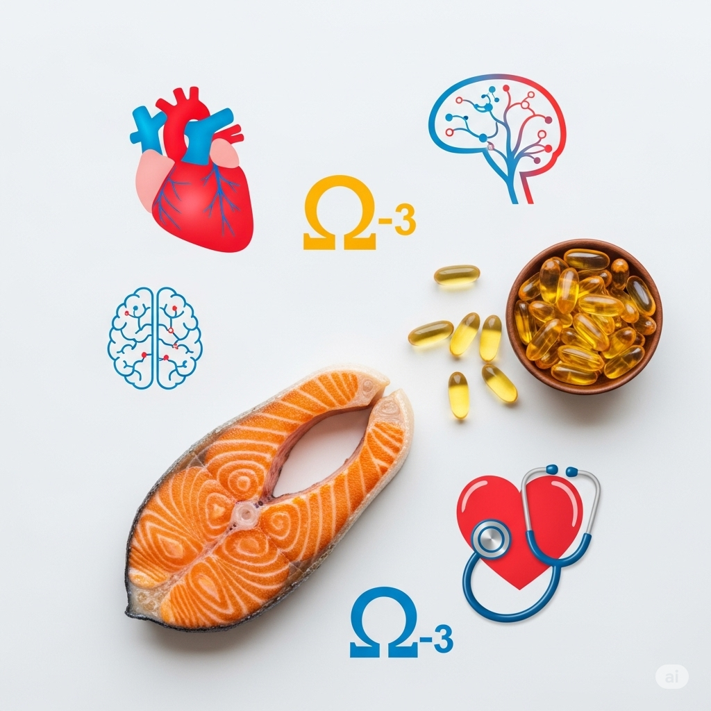 Salmon fish oil capsules