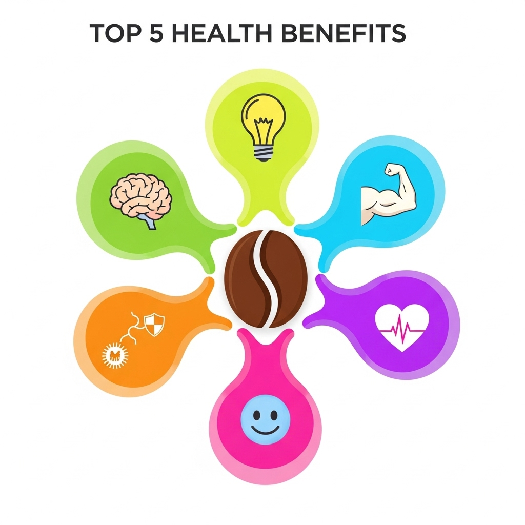 Top 5 Health Benefits of Coffee