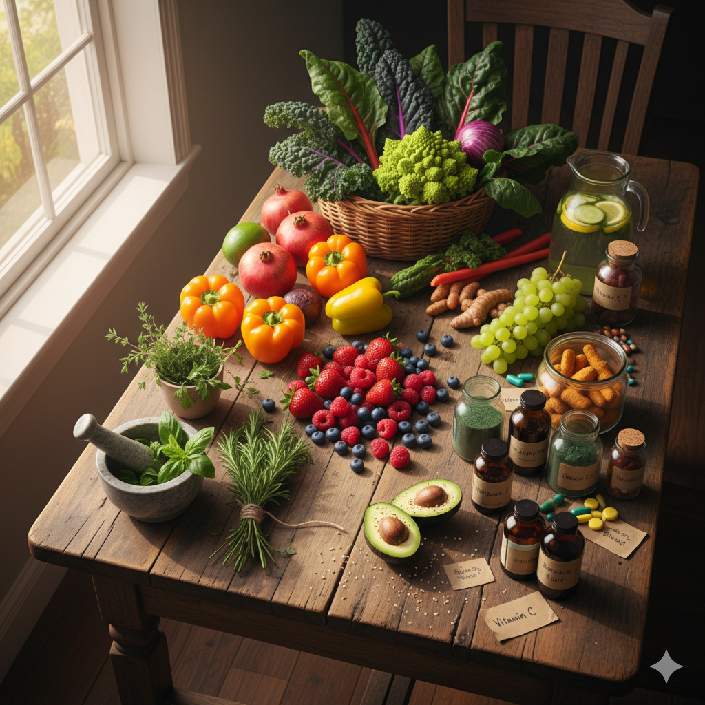 Fresh fruits and vegetables