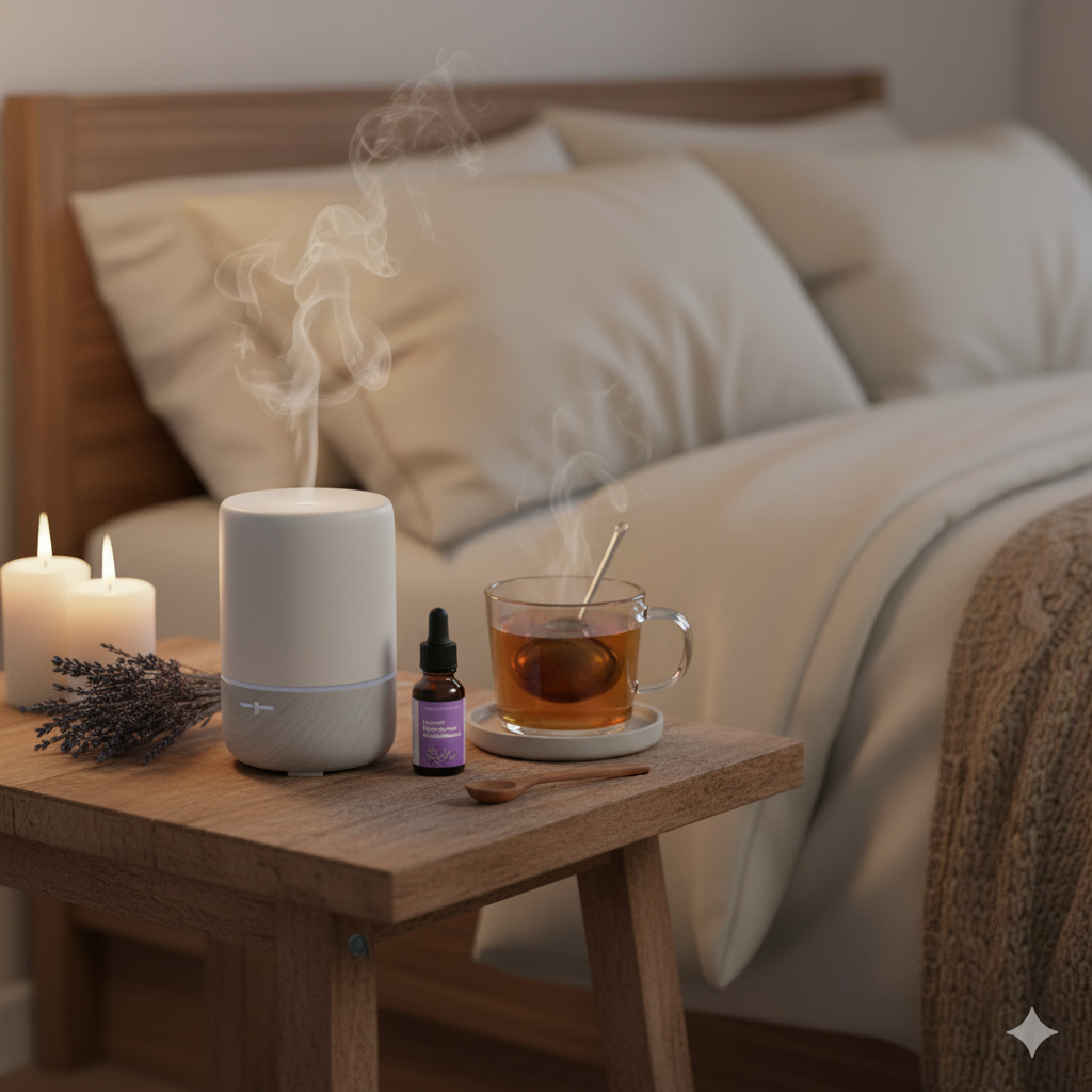 cozy bedroom setup