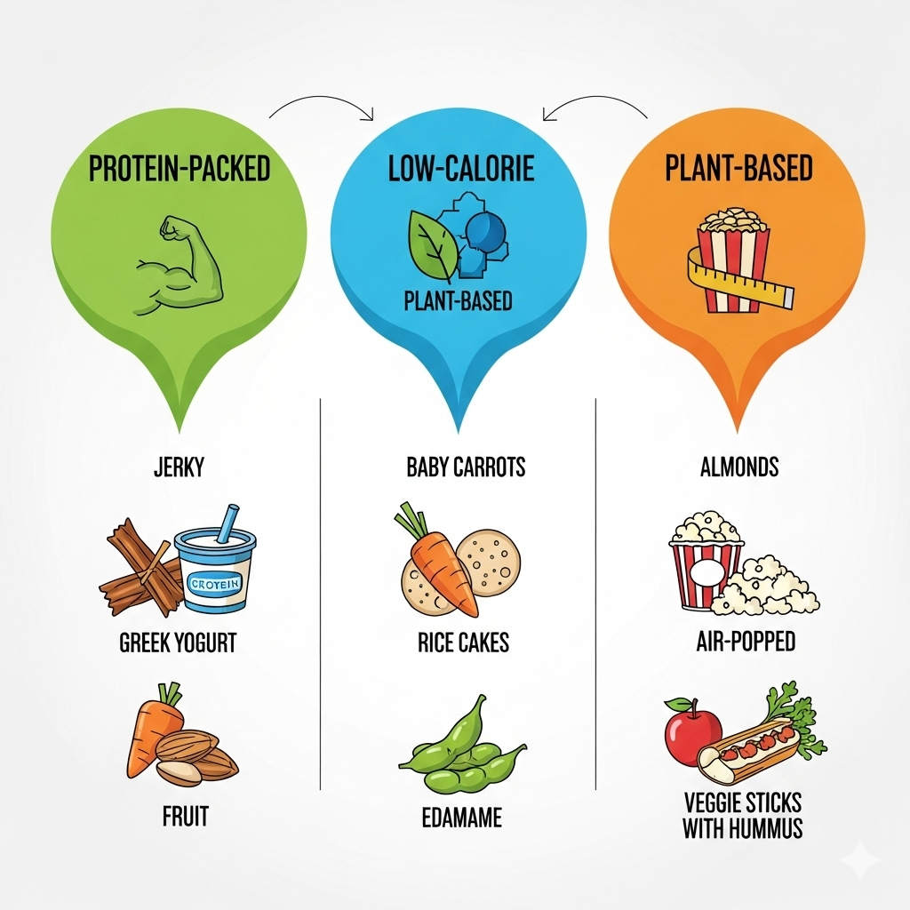 image showing categories of snacks