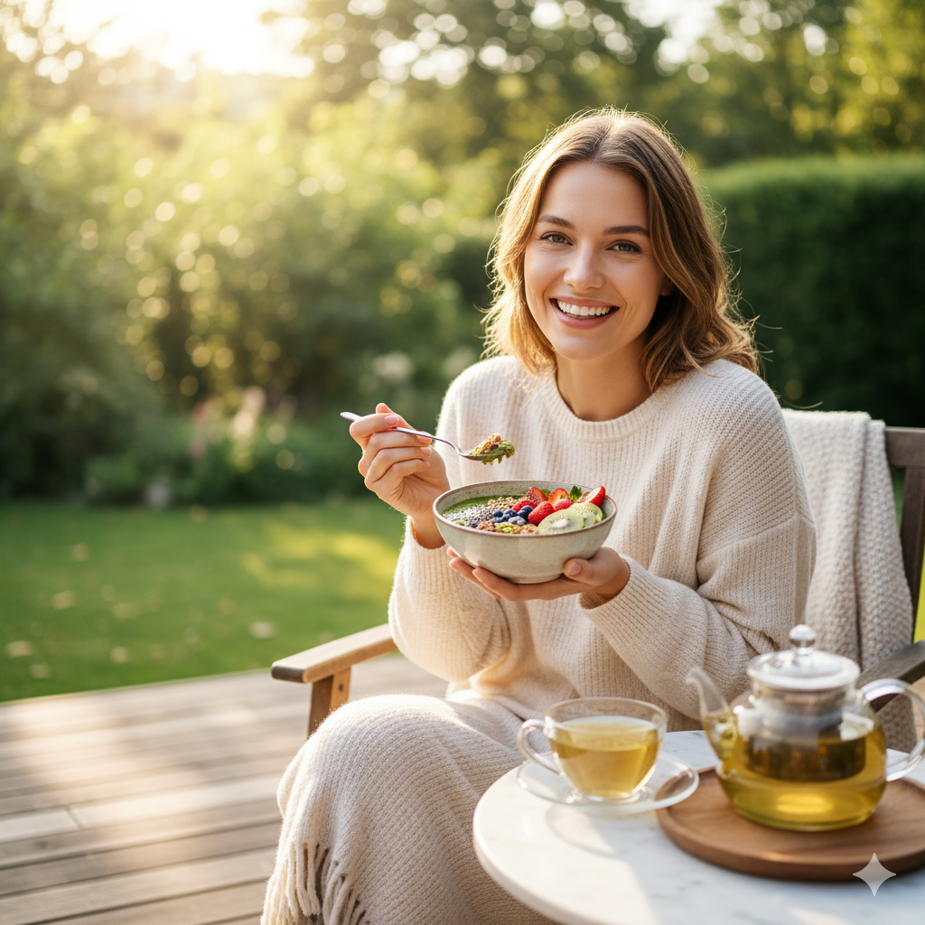 lifestyle photo of a happy person