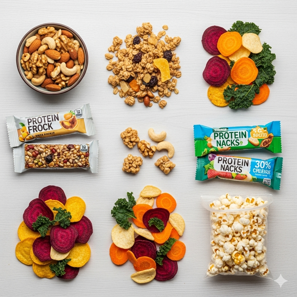 photo of assorted healthy snacks